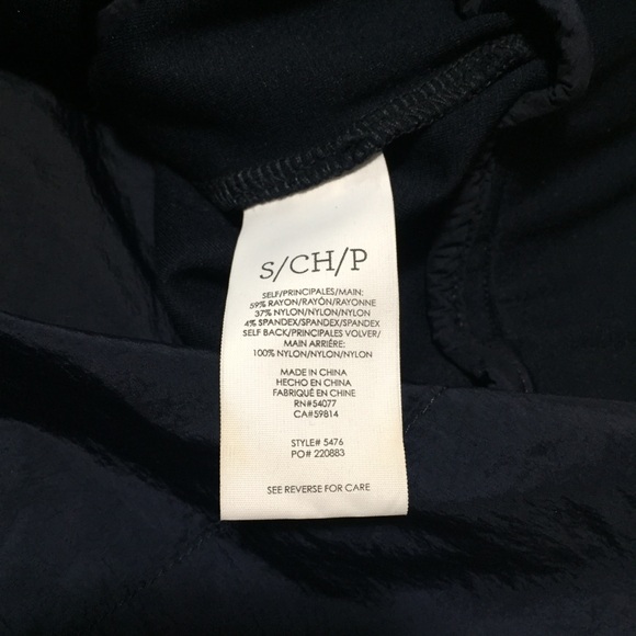 Cabi Womens Chance #5476 Asymmetrical Zip Navy Blue Black Moto Jacket Size S - Picture 6 of 7